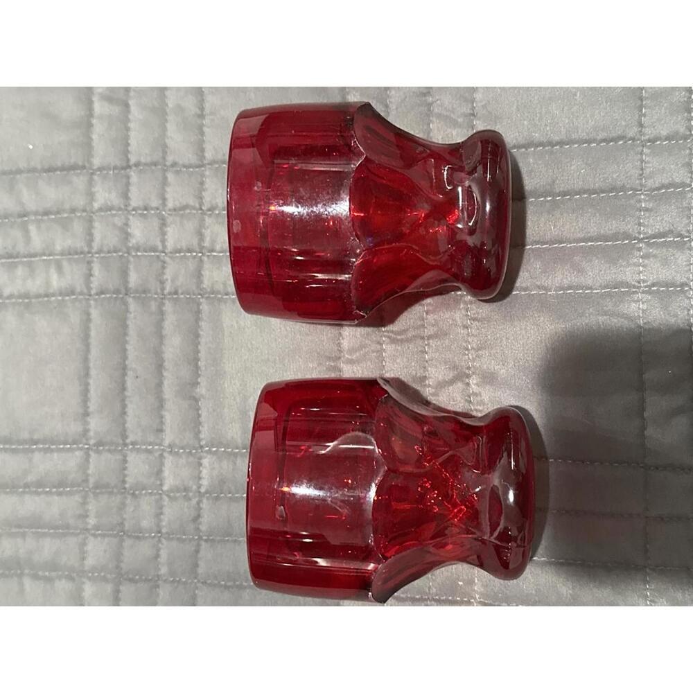 Viking Georgian Ruby Red 2 Glasses
